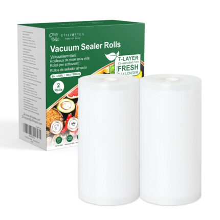 Vacuum Sealer Bags Rolls 8 inch 50 feet 2-pack